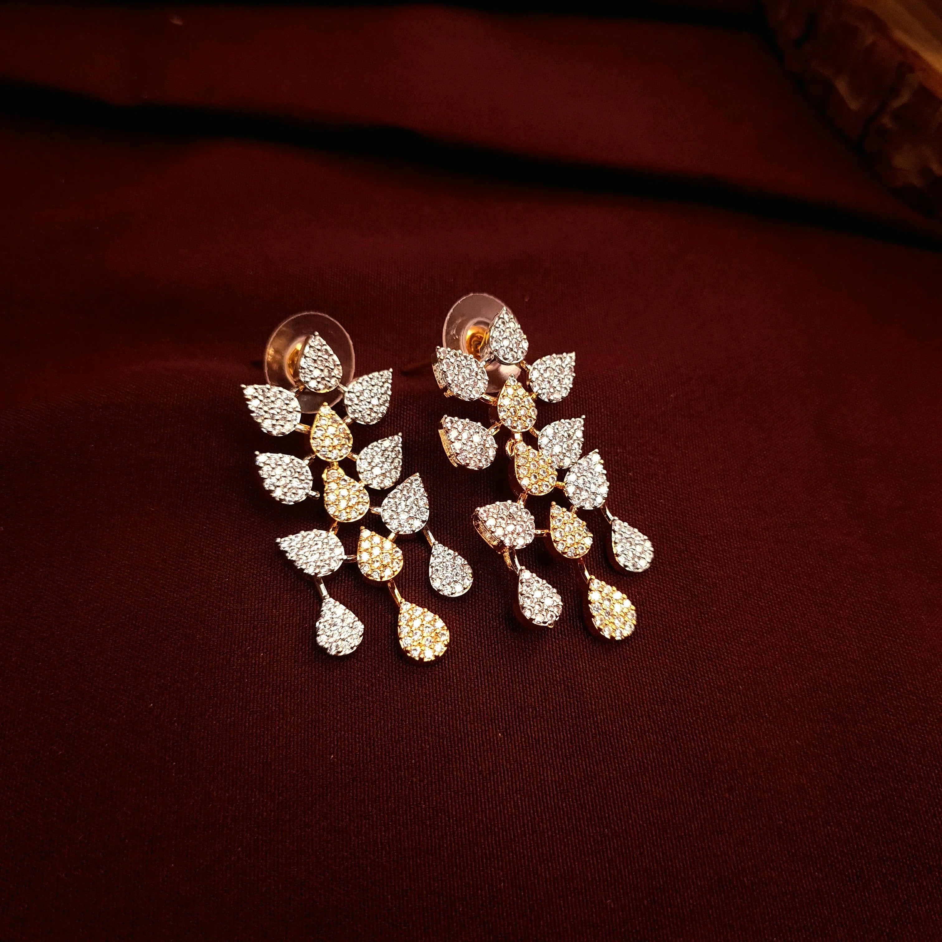 CZ Stone Drop Necklace Set