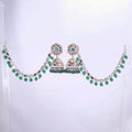 Kundan Kaan Chain with Jhumka Earrings

