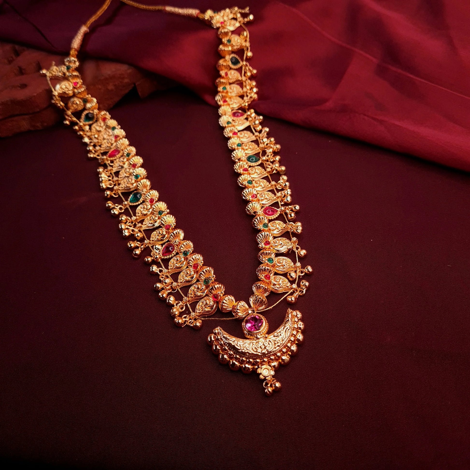 Gold Plated Kolhapuri Saaj Necklace