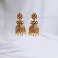 Small Traditional Copper Jhumka with moti
