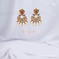 Copper Chandbali Jhumka Earrings