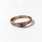 Ivvati Mehendi Polish Green Stone Kada Bracelet