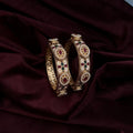 Ivvati Art Jewellery Rajwadi Meenakari Pearl Bangle Set