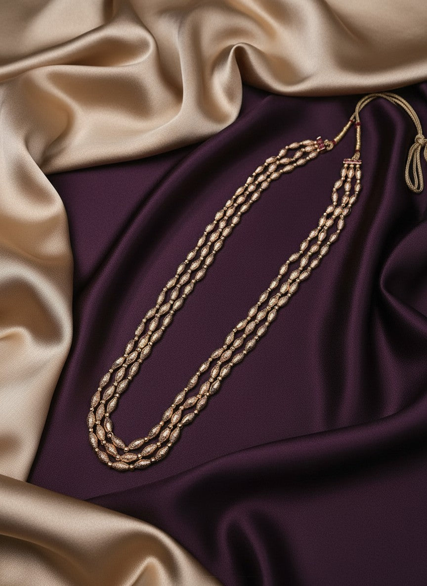 Vira Gold Layered Beaded Necklace