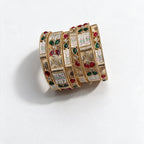 Rajwadi Meenakari Bangle Set