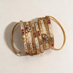 Ivvati Art Jewellery Rajwadi Meenakari Bangle Set