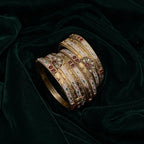 Ivvati Art Jewellery Rajwadi Meenakari Bangle Set