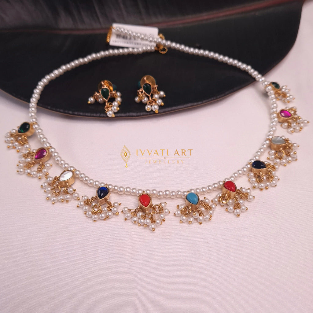 Jadau Kundan Pearl Mala Reversible