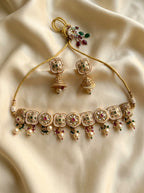 Royal Uncut Kundan Meena Choker Set