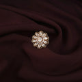 Ethnic Kundan Ring with CZ Silver