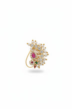 ivvati shloka ad pearl maharashtrian nath stone nose pin traditional jewellery
