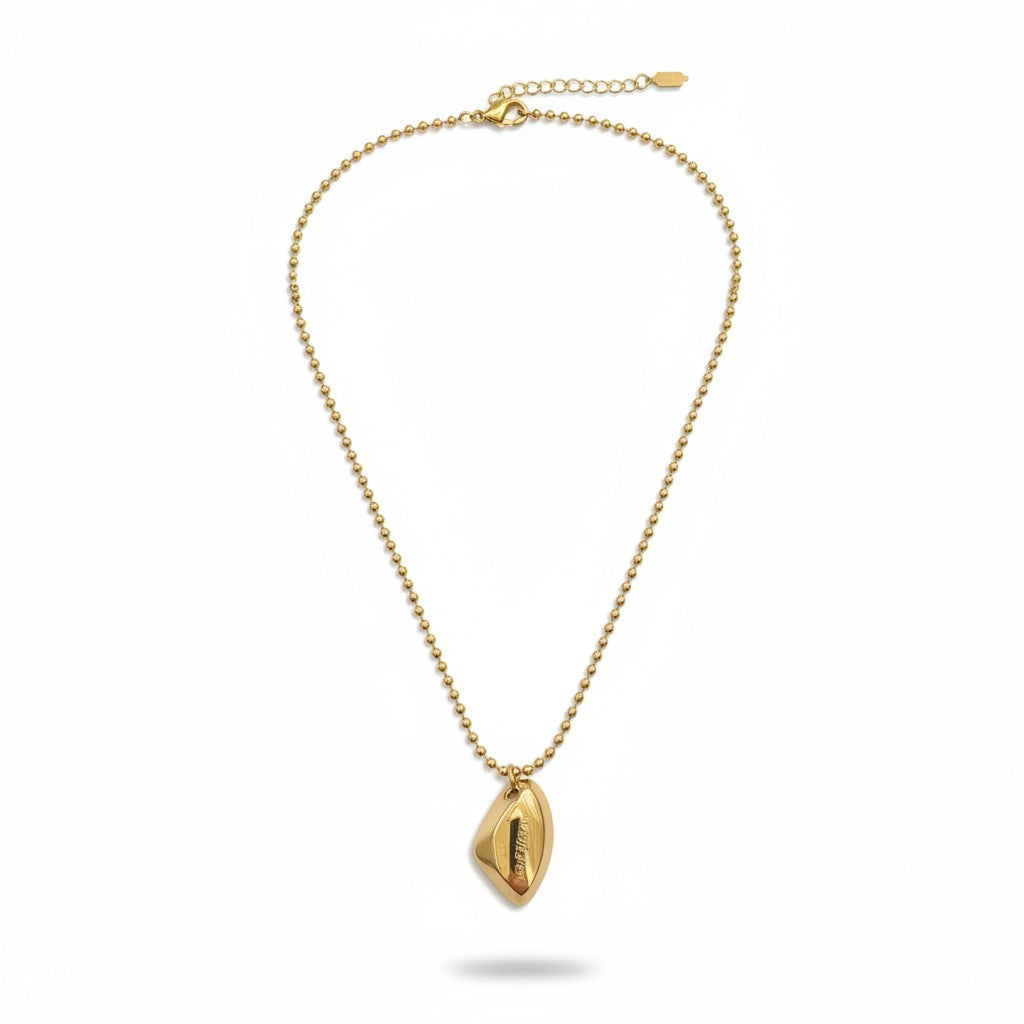 Gold Teardrop Pendant Necklace for Women | Demi-Fine Jewellery