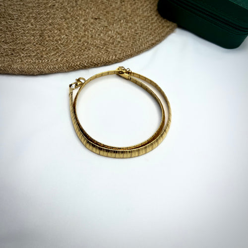 Anti-Tarnish Gold-Plated Choker – Elegant Statement Necklace