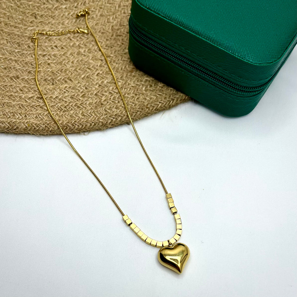 Heart Pendant Chain – Minimal Everyday Jewellery