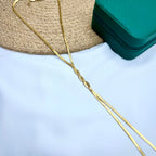 18K gold-plated 39-inch long chain for daily wear – Ivvati Art Jewellery

