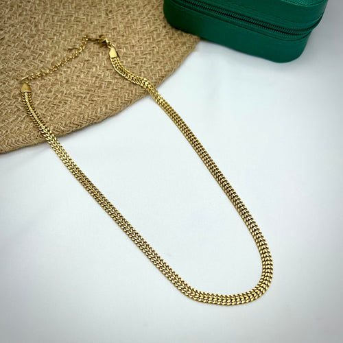 18K gold-plated snake chain with anti-tarnish finish – Ivvati Art Jewellery

