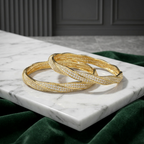 ivvati twisted ad bangle set gold daily wear bangles for women