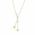 Anti tarnish butterfly lariat necklace for women with adjustable Y design