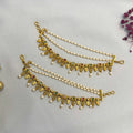 Antique Copper Kaan Chain with Pearls and Stone Detailing – Ivvati Art Jewellery jewellery - Kaan Chain | Ivvati Art Jewellery