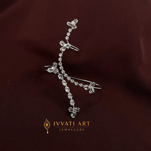 Aurora Vine CZ Haath Cuff jewellery - Hand Jewellery | Ivvati Art Jewellery