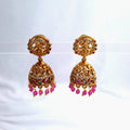 Copper Jhumka – Traditional Ethnic Earrings jewellery - Jhumka | Ivvati Art Jewellery