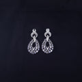 CZ Silver Drop Earrings jewellery - Earrings | Ivvati Art Jewellery
