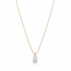 Dainty solitaire necklace for women for everyday and office wear