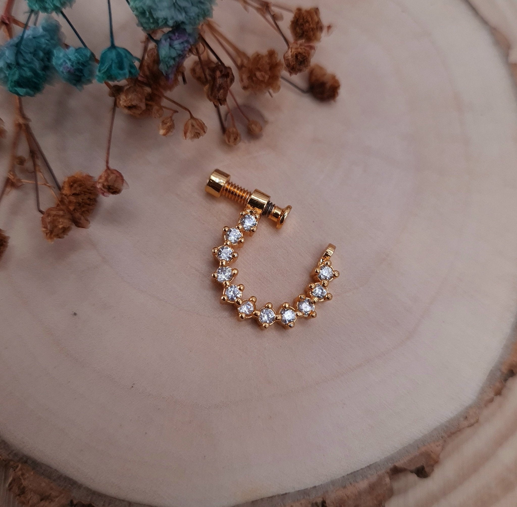 Diamond - Studded Copper Nath jewellery - NATH | Ivvati Art Jewellery