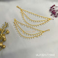 Elegant Gold Triple Layer Pearl Kaan Chain – Ivvati Art Jewellery jewellery - Kaan Chain | Ivvati Art Jewellery