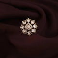 Ethnic Kundan Ring with CZ jewellery - Kundan Ring | Ivvati Art Jewellery