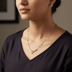 Floral AD Mangalsutra Set for Women – Gold Party Wear | Chandrika jewellery - Mangalsutra Set | Ivvati Art Jewellery
