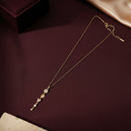 Floral bee pendant necklace for women | Ivvati demi-fine jewellery