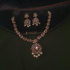 Gold Plated CZ Necklace jewellery - GOLD | Ivvati Art Jewellery