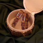 Gold - Plated Lakshmi Bangles jewellery - Copper | Ivvati Art Jewellery