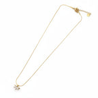 Demi-Fine gold-tone flower American Diamond pendant necklace by Ivvati