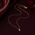 Ivvati Demi-Fine leaf CZ pendant necklace for women