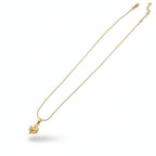 Minimal Demi-Fine CZ pendant necklace for everyday wear by Ivvati