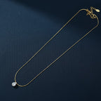 Ivvati Demi-Fine pear cut CZ pendant necklace for women