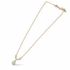 Demi-Fine teardrop CZ pendant necklace for women by Ivvati Art Jewellery