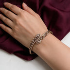 Ivvati teardrop American Diamond bracelet with sparkling clear stones
