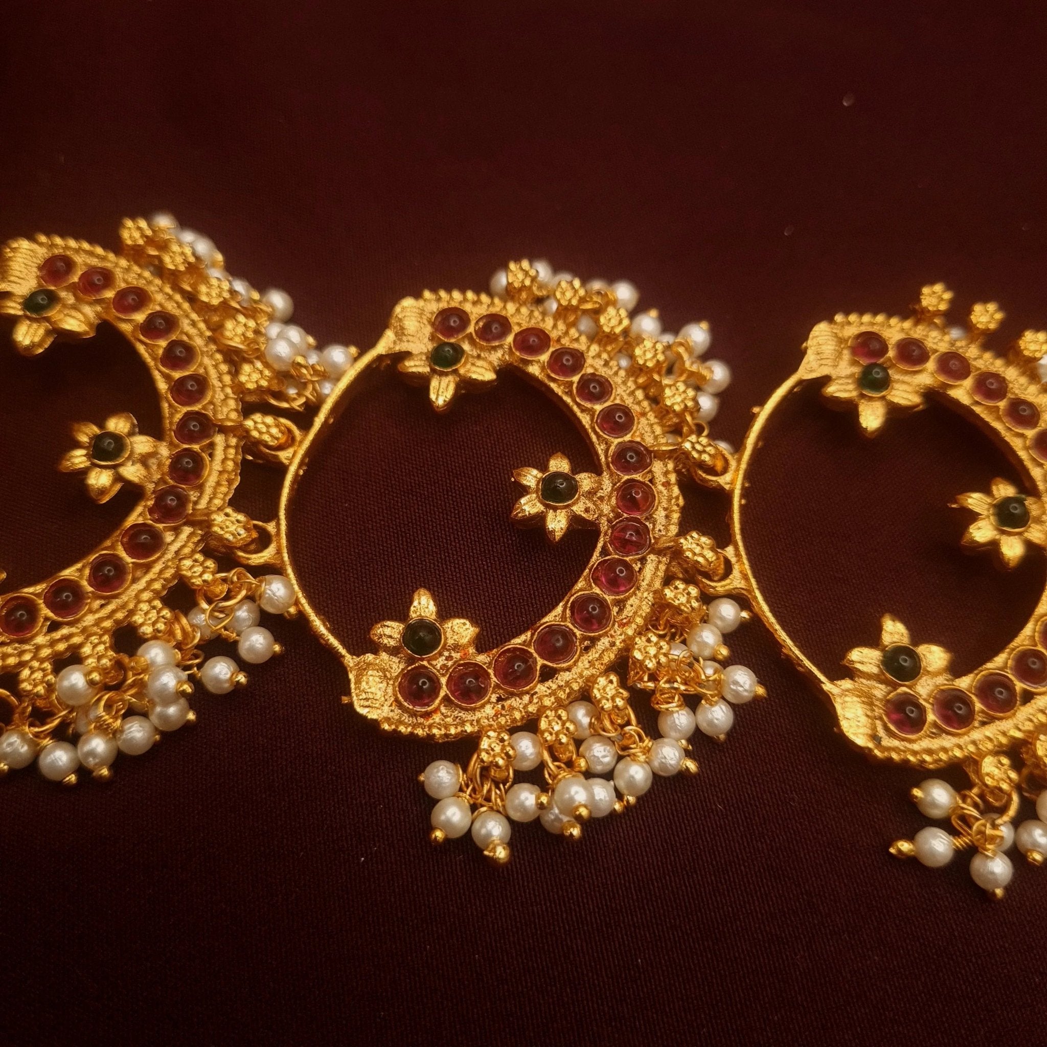 Jada Billa South Indian Temple Braid Jewellery – Antique Gold Finish jewellery - Copper | Ivvati Art Jewellery