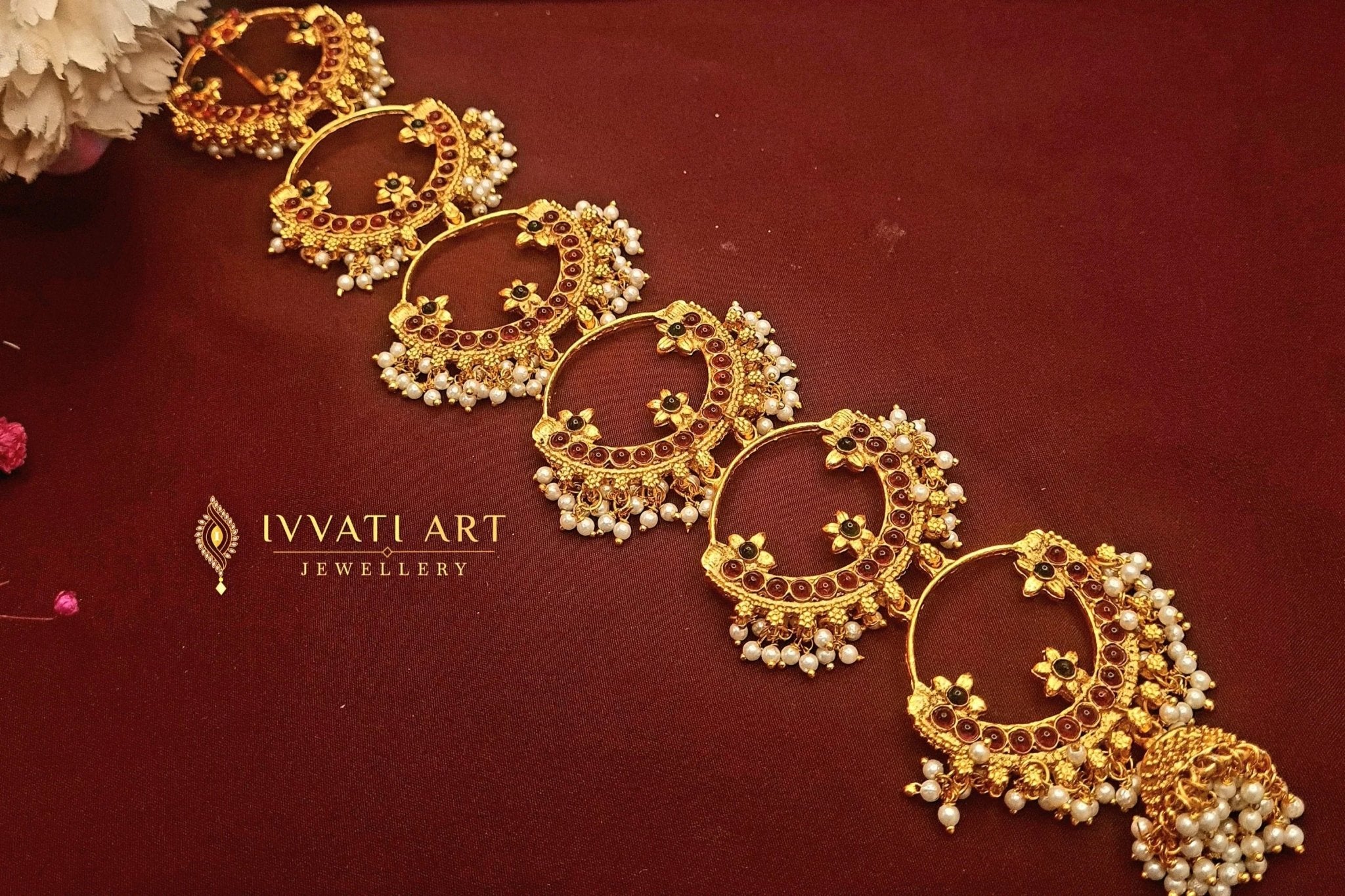 Jada Billa South Indian Temple Braid Jewellery – Antique Gold Finish jewellery - Copper | Ivvati Art Jewellery