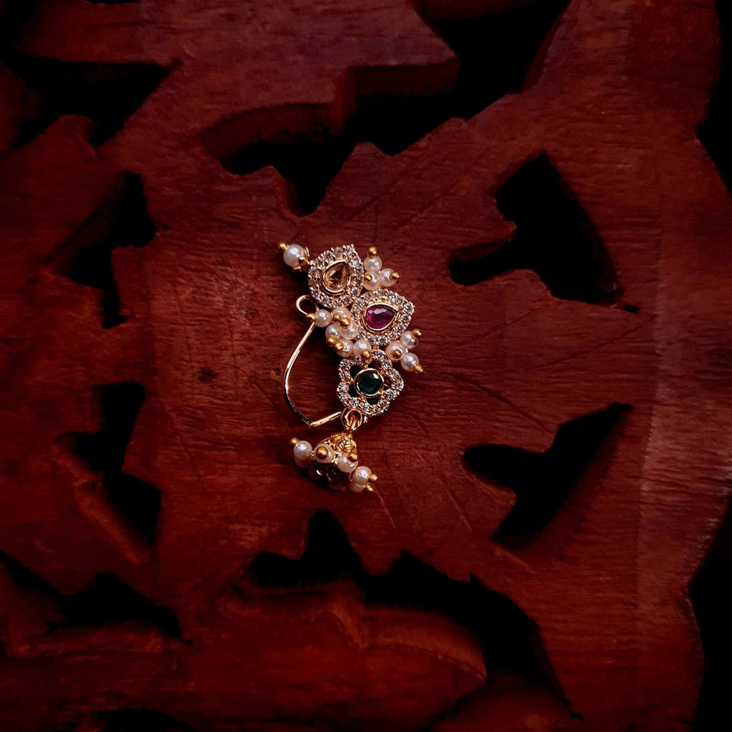 Maharashtrian Copper Nath jewellery - Copper | Ivvati Art Jewellery
