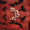 Maharashtrian Nath with stone and pearl jewellery - GOLD | Ivvati Art Jewellery