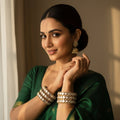 Noor Polki Bangle Set jewellery - Bangles | Ivvati Art Jewellery