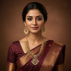 Rajeshwari Temple Spike Necklace Set with Kundan & Pearl Drops