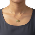 Romantic gold love letter necklace for women for gifting and everyday wear