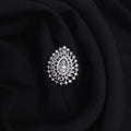 Silver AD Green Emerald Ring jewellery - Rings | Ivvati Art Jewellery