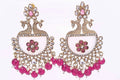 Suhana Pink Crystal Chandbaalis jewellery - Earrings | Ivvati Art Jewellery