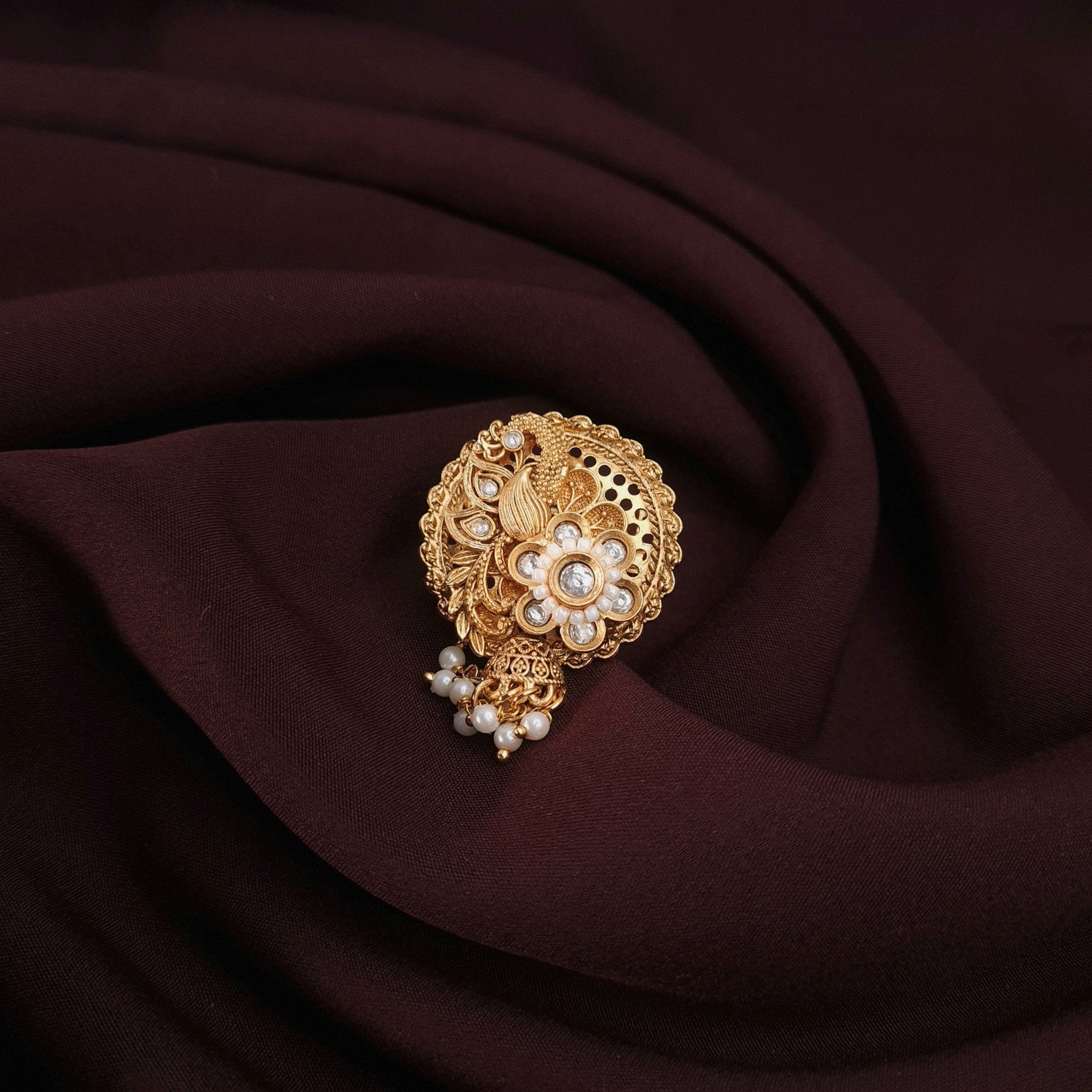 Traditional Brass Adjustable Ring jewellery - Rings | Ivvati Art Jewellery